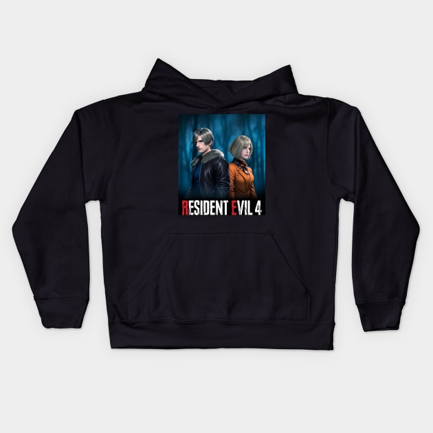 Leon and Ashley 2 Kids Hoodie by wenderinf